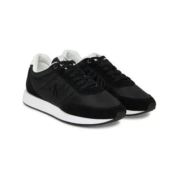 Dámské tenisky Calvin Klein Sneakersy Retro Runner Lace Up Nylon Mg YW0YW01990 Černá 35