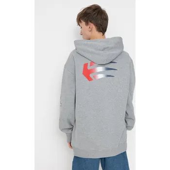 Pánská mikina Etnies Joslin HD (grey/red/white) M, šedá
