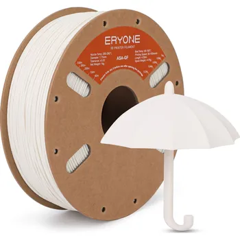 Filament ERYONE ASA GF - Bílá / White se skelným vláknem 1 kg - Filament