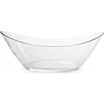 HLUBOKÁ SKLENĚNÁ ŁÓDKA SALÁTOVÁ MÍSA na ovoce