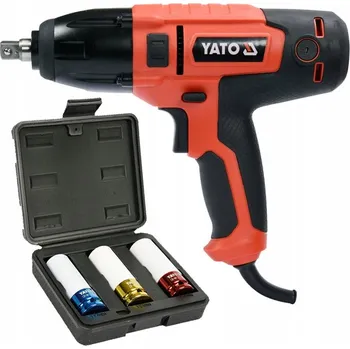 ELEKTRICKÝ RÁZOVÝ UTAHOVÁK 1/2" 450W/450Nm + RÁZOVÉ NÁSTRČNÉ KLÍČE PRO HLINÍKOVÉ DISKY YATO