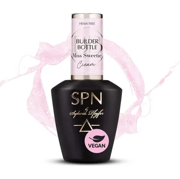 Lak na nehty Stavební gel na nehty Builder Bottle Cream Miss Sweetie 10ml SPN Nails
