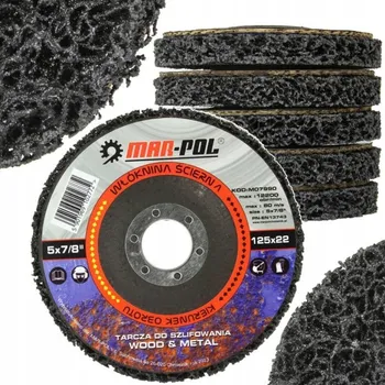 Brusný kotouč Brusná netkaná textilie Mar-Pol P40 125 mm pro broušení a čištění