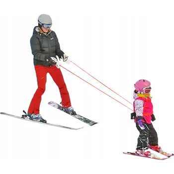 Sjezdové lyže Postroj a vodítko pro výuku lyžování