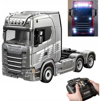 autíčko Huina Toys Scania 770S TIR RC Autopřepravník Měřítko 1:18 Auto Šedá