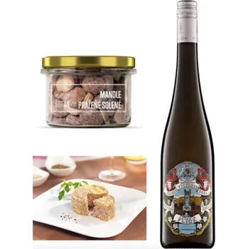 Královský Ryzlink, luxusní bloc de foie gras a extra velké mandle