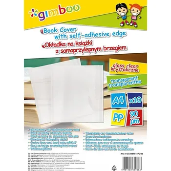 Obal na knihy Gimboo A4 transparentní 10 ks