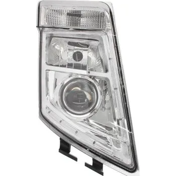 Přední světlomet GIANT Přední pravé světlo (2*LED/H7/PY21W, manuální, bez motorku, chromovaná základna) FH, FH16, FM, FM II 09.05