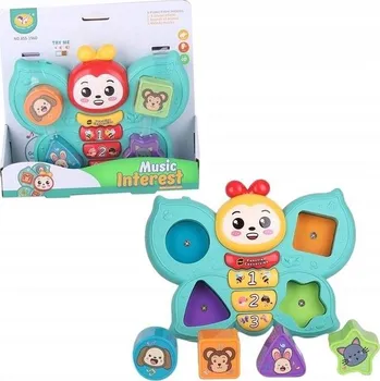 Hračka pro nejmenší HRAČKA HUDEBNÍ MOTÝLEK 3+ 2 VZORY ASKATO