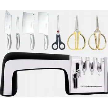 4w1 OSTRZAŁKA SOLIDNA NA KUCHYŇSKÉ NOŽE, NŮŽKY, KOMPAKTNÍ OCÍLKA