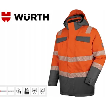 Moto oblečení REFLEXNÍ BUNDA WURTH 3V1 NEON STRETCH TŘÍDA 3 VIDITELNOSTI VEL. XXL