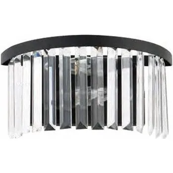 Lampička Euluna Nástěnné světlo Cristal, transparentní/černé průhledný, černý 2 x 60 W - Doprava zdarma