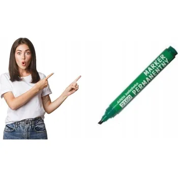 Permanentní popisovač D.Rect 2160 se sekáčovým hrotem zelený