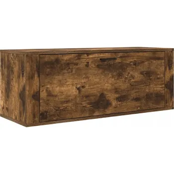 Botník, nástěnná, kouřový dub, 100x35x3