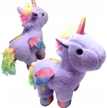 plyšák Kouzelný fialový jednorožec s křidélky