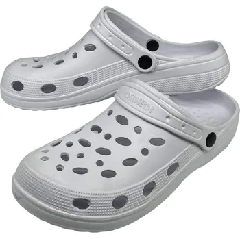 Dámské pantofle Adcz Dámské bílé gumové nazouváky Barva: Bílá, Velikost: 36