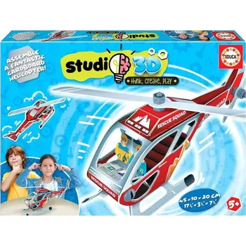 autíčko Educa Studio 3D Model Záchranářský Vrtulník