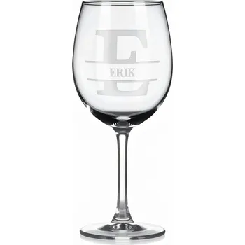 Sklenice Vínová sklenka s gravírovaným jménem – ERIK