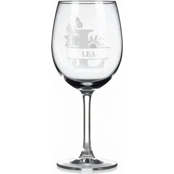 Sklenice Vínová sklenka s gravírovaným jménem – LEA