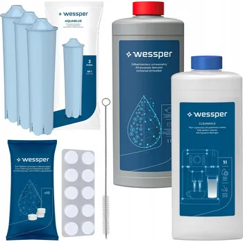 Příprava kávy Sada Wessper pro kávovary Jura Impressa: 3x filtr, odvápňovač, tablety