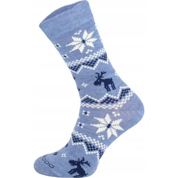 Dámské ponožky Teplé univerzální ponožky COMODO Nordic Merino Wool se vzorem nb 35-38