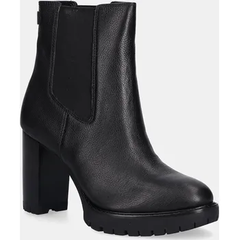 Dámská zimní obuv Kožené kotníkové boty Lauren Ralph Lauren Layne dámské, černá barva, na podpatku, 802974391001 802974391001.001 99X, EUR 41