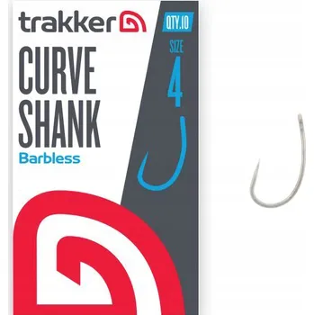 Rybářský háček Trakker Curve Shank 4 Háčky na zem, 10 ks