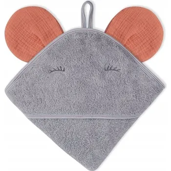 Deka s kapucí Hi Little One 100 x 100 cm červená