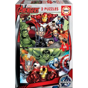 Puzzle Puzzle 2 x 48 dílků Educa Avengers
