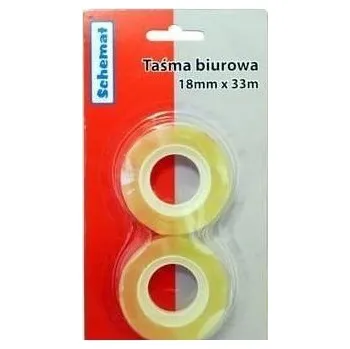 Lepicí páska Kancelářská lepicí páska Schemat 18 mm x 33 m, 2 kusy