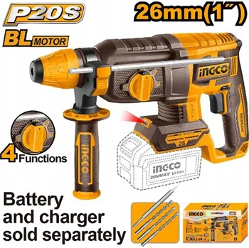 Pneumatické kladivo Aku vrtací kladivo SDS+ bezkartáčové 20V 2,5 J CRHLI2026