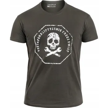Pánské tričko Tričko pánské bavlněné tričko TigerWood Postapokaliptycznie - Khaki S