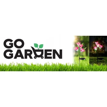 Venkovní osvětlení 2 X SOLÁRNÍ LAMPA LILIE ČERVENÁ KVĚTINY LED SVĚTELNÝ SENZOR ZAHRADNÍ 76 CM