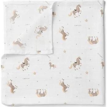 Zavinovačka Mušelínová Zavinovačka Lullalove pro koně 100 x 100 cm