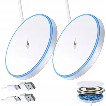 BEZDRÁTOVÁ INDUKČNÍ NABÍJEČKA 15W PRO MAGSAFE IPHONE 12 13 14 15 16 2x