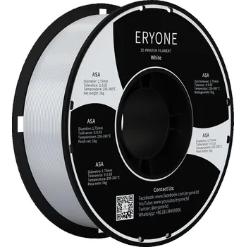 Filament ERYONE ASA Filament - Bílá / White 1kg - Filament