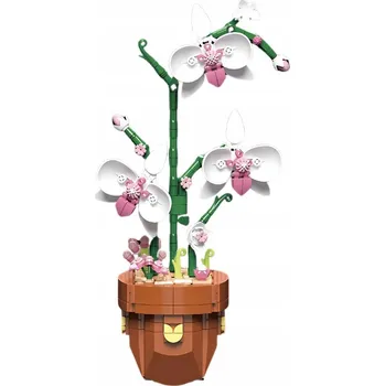 ostatní stavebnice ORCHIDEJ V KVĚTINÁČKU Z STAVEBNICE STAVEBNÍ ORCHIDEJ ORCHIDEJ ŽENSKÝ DEN