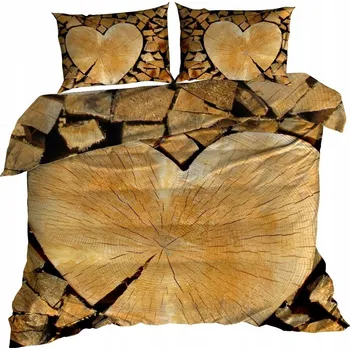 Povlečení 3D Bavlna Povlečení 160x200 CM SRDCE