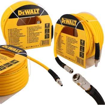 Příslušenství ke kompresoru DeWALT silná PNEUMATICKÁ HADICE HYBRIDNÍ gumová ke kompresoru 6,35mm / 20M