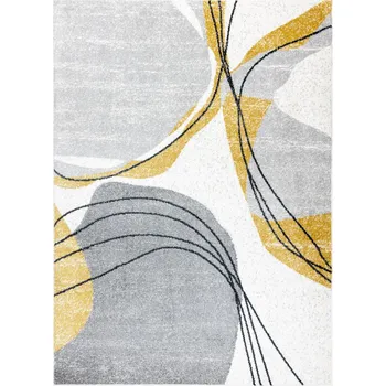 Koberec Hans Home Kusový koberec Fusion 5868 white/yellow - 140x190