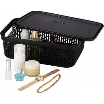 Košík na láhev Univerzální koš plast černý