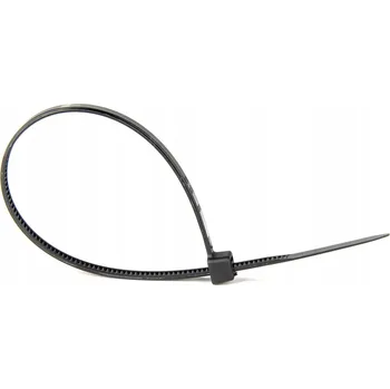 Stahovací páska Nylonové STAHOVACÍ PÁSKY pásky ČERNÉ 3,6x300 mm 100 ks