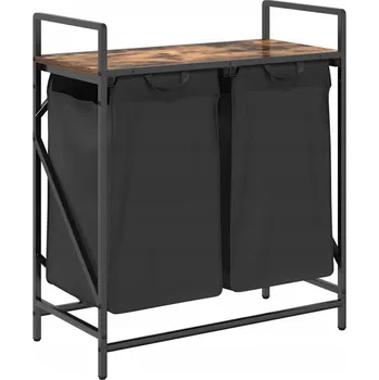 Volně stojící koš na prádlo VidaXL 170 l černý