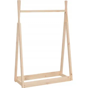 Věšák VidaXL Věšák na oblečení, 100x45x150 cm, masivní borové dřevo