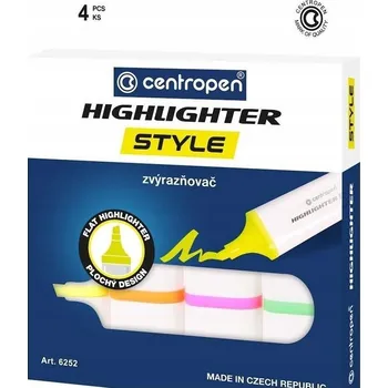 Zvýrazňovač Zvýrazňovač Fluo 4 Centropen