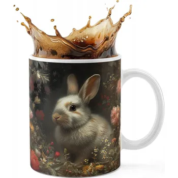 KERAMICKÝ HRNEK 330ML S POTISKEM - ZVÍŘATA KRÁLÍK