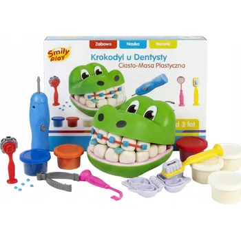 Modelovací hmota Smily Play Krokodýl u Zubaře - Hrací hmota / Modelína 83346