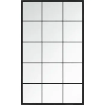 Zrcadlo Zrcadlo VidaXL nástěnné obdélníkové kovový rám 60 x 100 cm