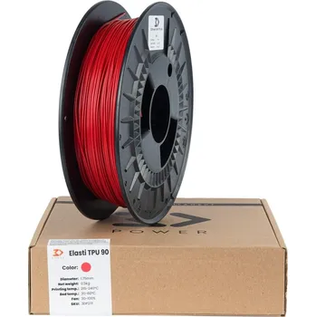 3D tisk 3DPower TPU - Červená / Red 0.5 kg - Filament