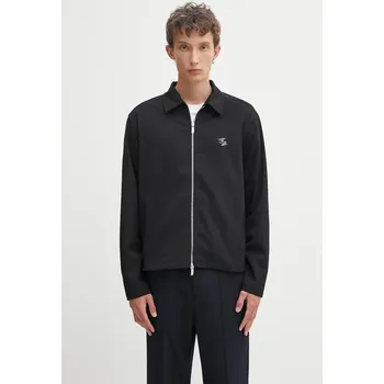 Pánská softshellová bunda Vlněná bunda Filling Pieces Coach Twill Wool, L, černá, 99X